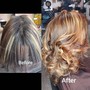 Permanent color (touch up) and style