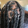 Half head loc maintenance/retwist