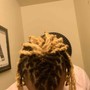 Half head loc maintenance/retwist