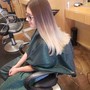 Root Touch Up + Haircut