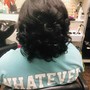 Natural Flexi Rods/ Perm Rods ( shaved sides-Half Head)