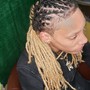 Half head. Starter locs