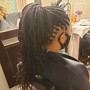 Feed In ponytail sm/med braids