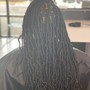 Bob length messy locs