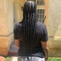 Male box braids full head