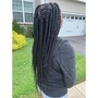 Medium Box Braids- Lower Back