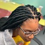 2 braids( all natural hair)