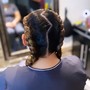 Ombre’ Tips On FEED-IN BRAIDS