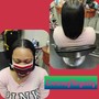 Natural hair blow out