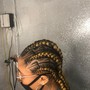 Medium cornrows