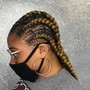 Medium cornrows