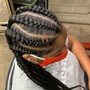 Small side braids( knotless)