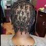 Loc Updo style