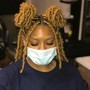 Butterfly/texture locs shoulder length