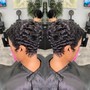 Relaxer with semi permanent/rinse