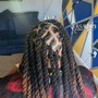 Boho Knotless Braids (Midback)