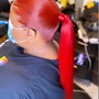 Classic Ponytail w/2 Side Stitch Braids