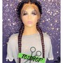 Small knotless box braids