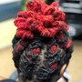 Loc maintenance w/ Pipe Cleaner curls