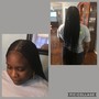 Medium knotless braids