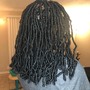 Short Shoulder Length Goddess Locs ( Hair included)