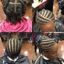 8-12 Smedium Feed-in Braids(mid-back)