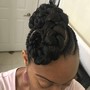 Reg. Updo on Relaxed hair