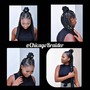 Natural Hair Knotless Braids