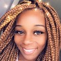 Fulani Braids with box braids