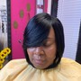 Quick Weave bob with leave out