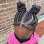 Kid's Braids NO WEAVE Beads or Curls Included- 12 and under