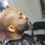 Men's razor/electric razor head shave and hot towel