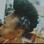 Mid-Back Loc Retwist (More Than 100 Locs) W/ Rope Twists