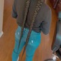 2- Feed In Braids $40