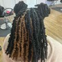 Butterfly/texture locs shoulder length