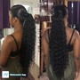 Goddess/Bohemian   hair extensions added