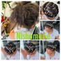 Starter locs on Short Hair( above eye brow )