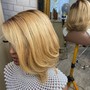 Wig re application short term (white glue)