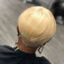 Short Hair in back of head Relaxer