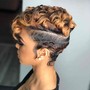 Short Hair in back of head Relaxer