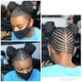 Kid's Braids two layers feed braids