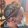 Start dreads with 2 strand