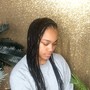 Large Knotless Box Braids