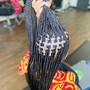 3 ways part crochet braids/model