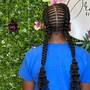 French Braids( no hair added )