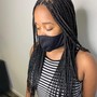 (Extensions)Braided ponytail/straight backs 9 or more