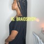 1st row Box Braids