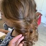 Ponytail updo style