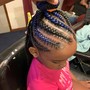 Kids natural hair Braided