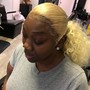 Highlighted blonde wig 12" 150 density